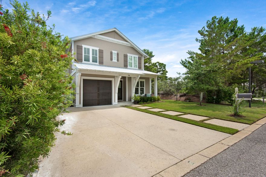 This fabulous 4 bedroom 3.5 bath home is located within the Ventana Dunes neighborhood off of 30A in quaint Blue Mountain Beach. The home was built in 2016 and is perfectly positioned five lots down from 30A. The home was designed by Iva Jazayeri, formerly with Geoff Chick & Associates, and is a spacious coastal cottage with modern aesthetics. This home features an open floor plan with living and dining on the main level, coffered ceilings, hardwoods throughout, custom cabinetry, solid surface countertops, pecky cypress ceiling detail, & even more custom details provisioned thru the home. This charming beach house has never been rented and is lovingly used when the owners are in town. Ventana Dunes has a fabulous community pool to be enjoyed by homeowners and resident guests.