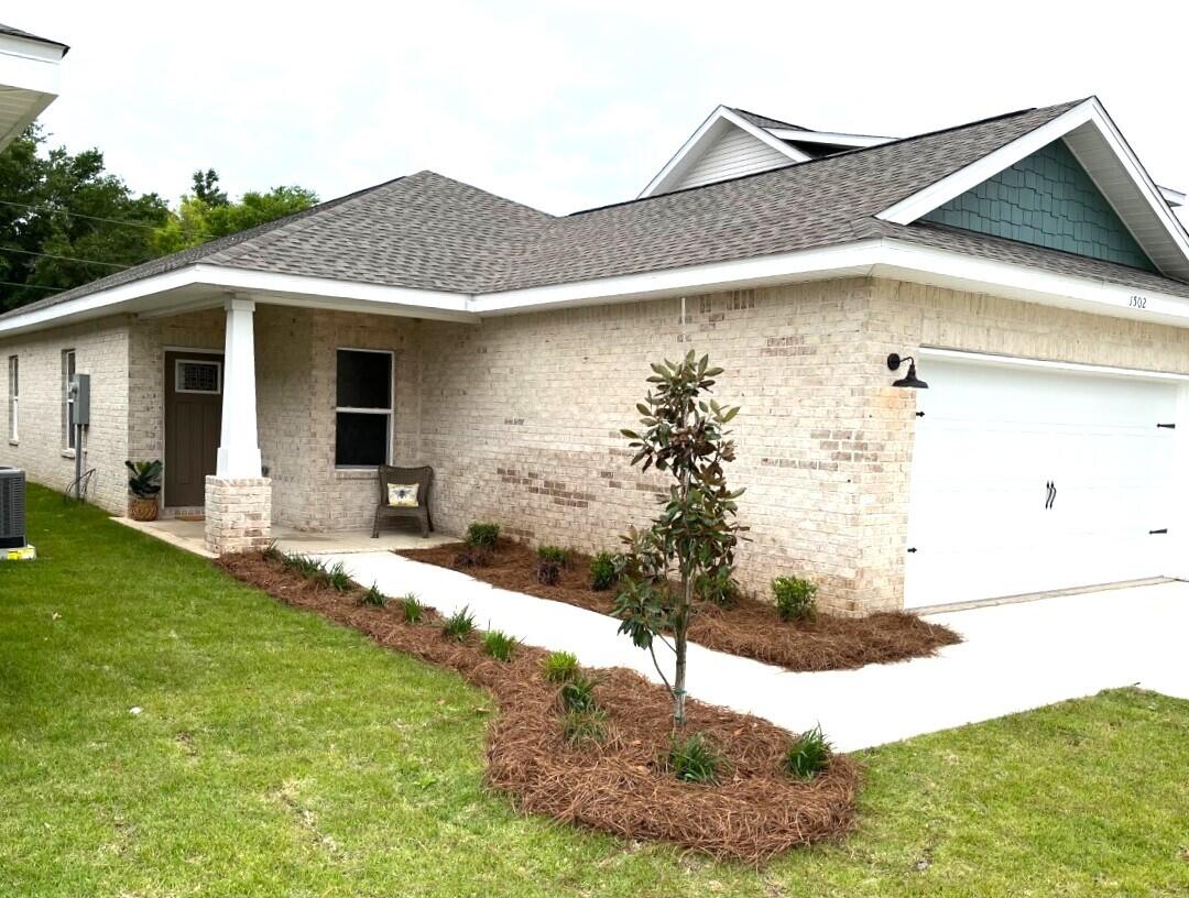 *!*!$15,000 towards closing cost, to include title, doc stamps, deed, final survey and remainder of funds towards buyers cc, prepaids, and buy downs.. This sweet all brick house is ready to be a home! Enjoy the split floor plan with beautiful finishes throughout. The kitchen features stainless-steel appliances, Shaker style cabinets with soft-close doors & drawers, spacious pantry, quartz countertops throughout the home, and a timeless kitchen backsplash. The master bedroom has a huge walk-in closet with its own bathroom offering beautiful, cultured marble shower & dual vanities. LVP waterproof flooring throughout helps keep this a low-allergen home. Live in the heart of Niceville; walking distance to Plew Elementary school pre-K to 5th grade, shopping and entertainment.