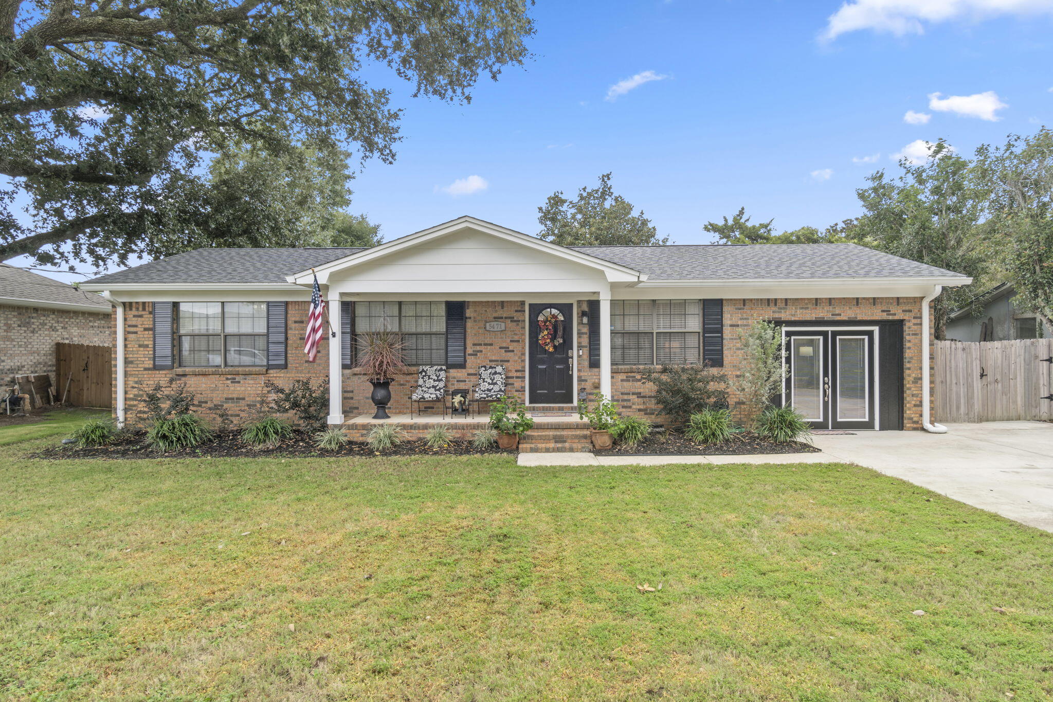 Welcome to 5471 Bonanza St. your charming coastal retreat just minutes from the pristine waters of Woodlawn Beach and the Santa Rosa Sound! This well-maintained home offers an impressive 1325 sq. ft. of maximized living space, with the garage thoughtfully enclosed to create a spacious secondary living area. Perfect for family gatherings, a playroom, or an office, this added bonus space expands the possibilities of your home.Step outside to a private oasis with an oversized covered patio, ideal for outdoor dining and relaxation. Enjoy the garden space, workshop, and portable outdoor shower--perfect for rinsing off after a day at the beach. Maintenance is a breeze with a full irrigation system to keep your outdoor space looking beautiful year round. The extended driveway provides convenient parking and storage for oversized vehicles, boats, or RVs, making it easy to store your gear for all the waterfront adventures. The roof is 4 years old and HVAC brand new so cooling down after a day on the water is a breeze!
Did you know that the Santa Rosa Sound is home to some of the best spots for kayaking and paddleboarding in the area? Whether you're looking to explore by boat or simply enjoy the view, this location offers endless opportunities for outdoor recreation. Don't miss your chance to own this move-in ready home with the perfect blend of convenience, comfort, and coastal charm!