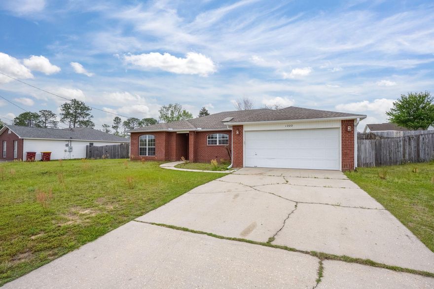 LOCATION LOCATION LOCATION! Great South Crestview home in an established neighborhood! This open concept floorplan offers a large eat in kitchen with an island. This layout makes this home perfect for get togethers or family functions. The spacious living room features a wood burning fire place and plenty of natural light. Just off the living room you have a large screened in porch. In this split floorplan you have the large master bedroom on one side. Along with the master bathroom that has HIS and HERS closets and a double vanity. The other side of the home has a FLEX SPACE that could be an office, bedroom or workout room. Additionally you will find 2 more bedrooms and a second bathroom. This will make a great home for an easy commute. CALL TODAY TO SEE IT!