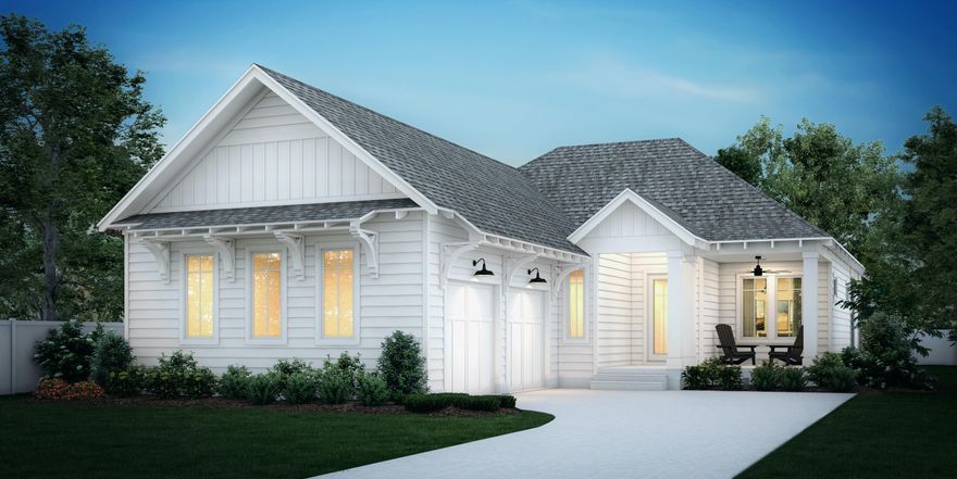 Welcome to the Ava Plan, a beautifully designed new construction home in Powell Landing West. Built by Arkon Group, this single-story home features 3 bedrooms, 3 bathrooms, and 2,010 square feet of living space, plus 607 square feet of covered porches--perfect for embracing Florida's coastal lifestyle. Inside, you'll find 10' ceilings, luxury vinyl plank flooring throughout, and crown molding for an elegant touch. The open-concept design seamlessly blends the kitchen, dining, and living areas, making it ideal for entertaining. The chef's kitchen is a showstopper, boasting stacked cabinets to the ceiling with cabinet lighting, an extended quartz island, a herringbone tile backsplash, and high-end stainless steel appliances. The primary suite is a luxurious retreat, featuring a spacious walk-in closet and a spa-like en-suite bathroom with beautiful tile selections, a frameless glass shower enclosure, and premium finishes. Two additional bedrooms, each with access to a full bath, provide comfortable accommodations for family and guests. Outdoor living is elevated with a welcoming front porch featuring a gas lantern and a screened-in rear porch with tongue and groove ceilings - perfect for relaxing year-round. A gas stub for a grill makes outdoor dining effortless. The two-car garage includes an EV/golf cart outlet, adding modern convenience.
Experience refined coastal living in one of Watersound Origins' most sought-after neighborhoods nestled alongside Lake Powell. The Watersound Origins community offers an unparalleled lifestyle in South Walton - exceptional amenities, notoriously friendly and welcoming atmosphere, zero short-term rentals, and close proximity to all that 30A and Inlet Beach has to offer. Enjoy the zero-entry pool, playground, sports courts, and fitness center at the Village Commons, play a round of golf or foot golf at the Origins Golf Course, or take a walk along the many miles of walking and biking trails that wind all throughout the neighborhood! The new Watersound Town Center located at the entrance to the community offers several fantastic dining options (casual and formal), medical services, Starbucks, Publix, a Pavilion that hosts events year round, and more!
