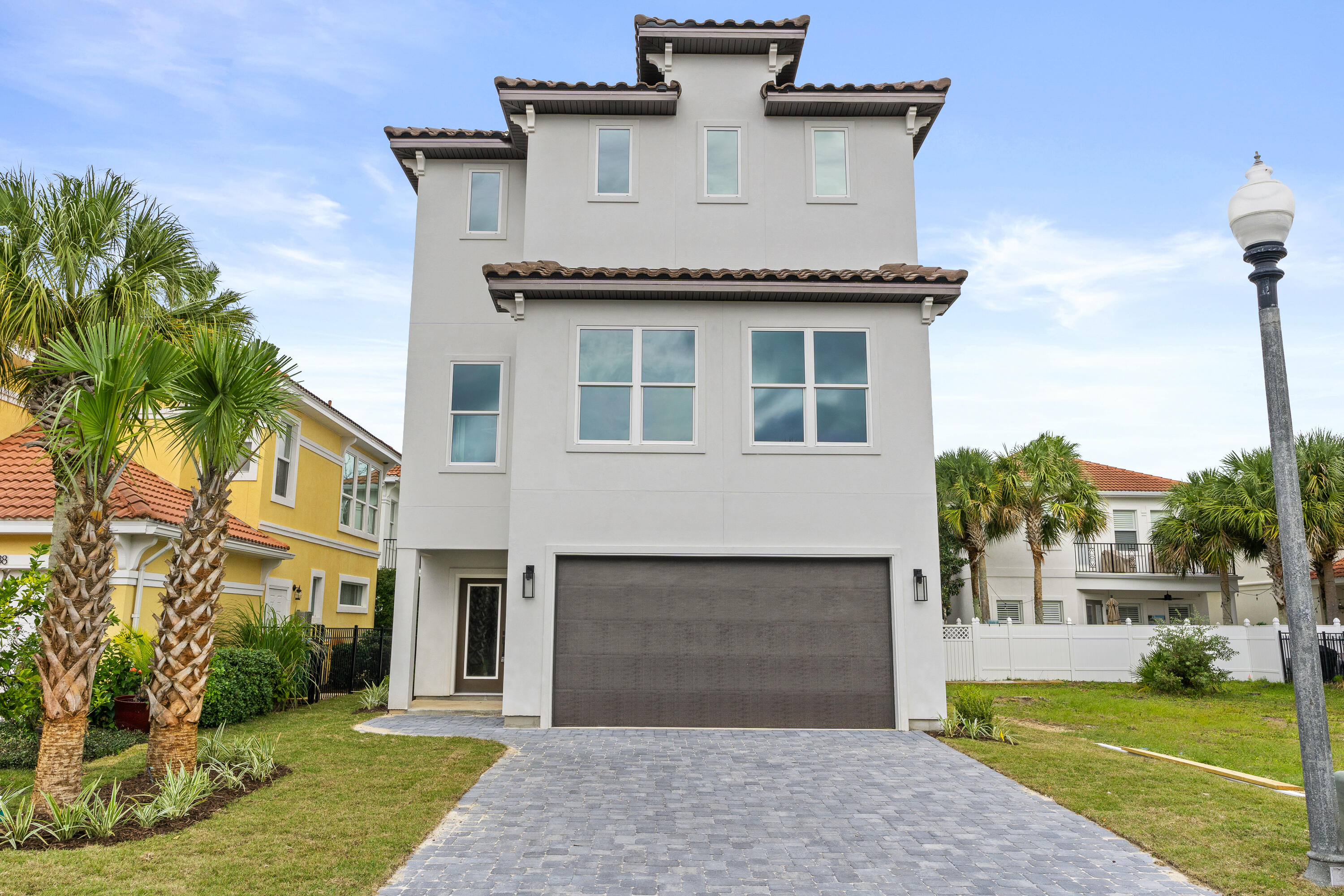 Looking for a BRAND NEW, perfect Mediterranean-style home in the heart of Destin? Look no further! This stunning three-story home offers 3 bedrooms and 3.5 baths, with an open-concept kitchen, dining, and living area. No detail has been overlooked, and the builder includes an upgraded appliance package worth over $15k, featuring GE Profile appliances and quartz counters throughout. With a two-car garage and parking for up to four vehicles, this home is perfect for those who love to entertain. And if that's not enough, the charming community of Mediterranean Homes also features a community swimming pool-perfect as a second home or primary residence-NO SHORT TERM RENTALS ALLOWED. Don't miss out on the opportunity to make this beautiful home yours. While we believe all information to be accurate, buyers should verify all information deemed important.