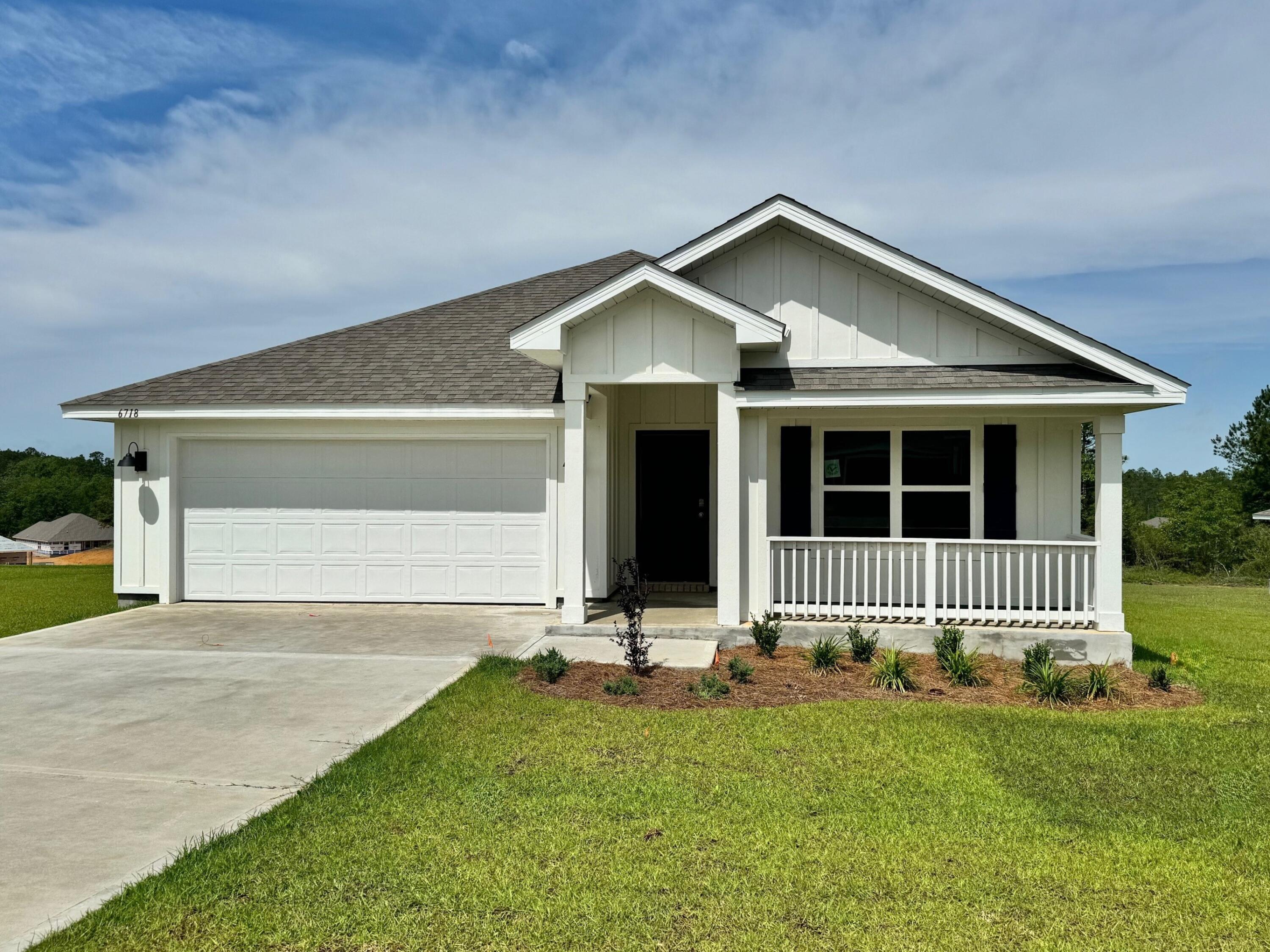 ALMOSE READY FOR MOVE IN! Heritage Plantation, a unique, rural, natural setting with hard-to-find LARGE homesites. The highly desirable Cali floorplan, one of our hottest designs: FABULOUS Open concept for relaxed living. '4 beds, 2 baths', 2 car garage, irrigation system & gas water heater. Beautiful kitchen with: Large Island bar, stainless appliances, built in microwave, smooth-top range, quiet dishwasher, pantry & a roomy dining area. Striking wood-look flooring & plush carpet in bedrooms. Spacious bed-1 & adjoining bath has a large walk-in closet, double sink vanity, large shower & more. The Smart Home 'Connect' System includes several convenient Smart Home devices. STYLISH & durable Hardie exterior makes for nice clean lines & GREAT curb appeal. MUST SEE.