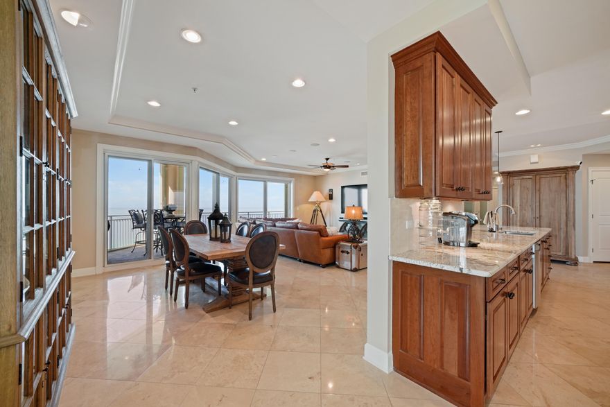 WOW!! The views from this Villa are incredible! This beautiful east end unit is perfectly located on the 18th floor of Grand Dunes II, giving it gorgeous unobstructed views in every direction over neighboring properties. Boasting the tower's largest floorplan of 3,030 sq. ft. and consisting of 4br's and 4ba's, you will definitely want to see this spectacular, well maintained Villa. Each bedroom has water views! The Master, Gulf front guest and bedroom 3 have beautful gulf views and the 4th bedroom facing north, has gorgeous views of the Bay. Having all 4 br's with water views is virtually unheard of in a Gulf front condominum!