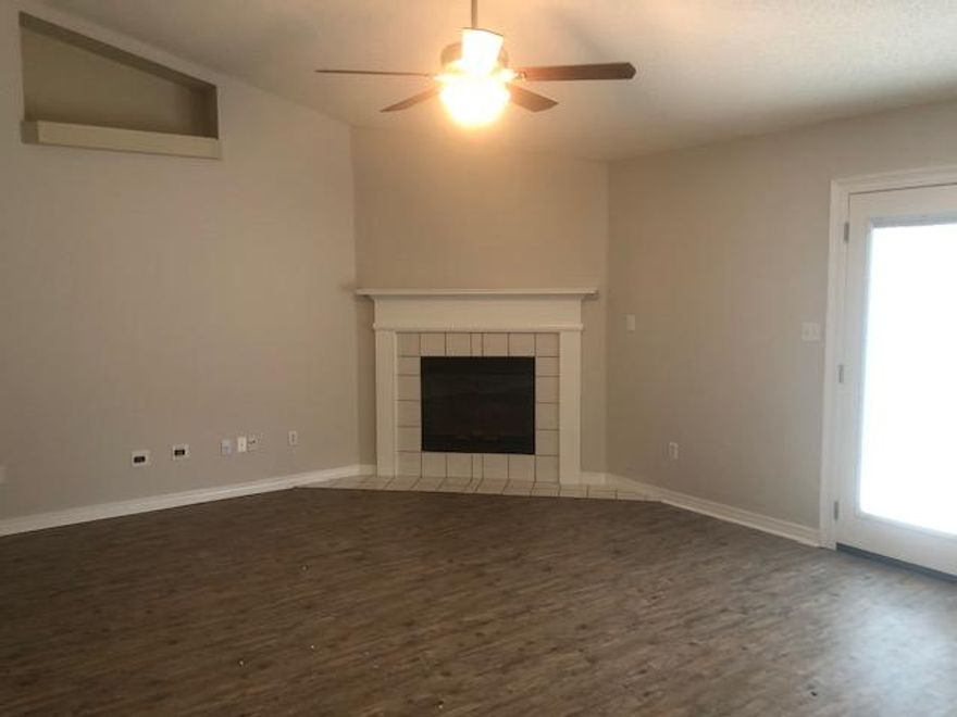 This newly refurbished home is located in the well established neighborhood of Barefoot Creek Manor. New paint through out, new vinyl plank flooring, new carpet, new fixtures, new lights. Split floor plan offers privacy. Master Bath has large separate shower and double sinks. 2 Walk in closets and saoker tub. Living room has vaulted ceilings and wood burning fireplace. Kitchen has breakfast bar and eat in area. Large fenced in back yard.Sweet Starter home.