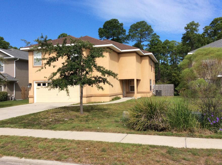 Enjoy a 2 car garage, 4 bedrooms (one on the first floor) 3 full baths. Carpet, tile and walk in closets in all 4 bedrooms. SS appliances in the kitchen. The home has cathedral ceilings, a gas fireplace, fenced in back yard and a nice laundry room and pantry. Driftwood is a great neighborhood with a playground area for the kids and is close to shopping, schools, banking and the hospital. As always all room dimensions are to be verified by the new buyer. Pictures are from 2008 when home was vacant.