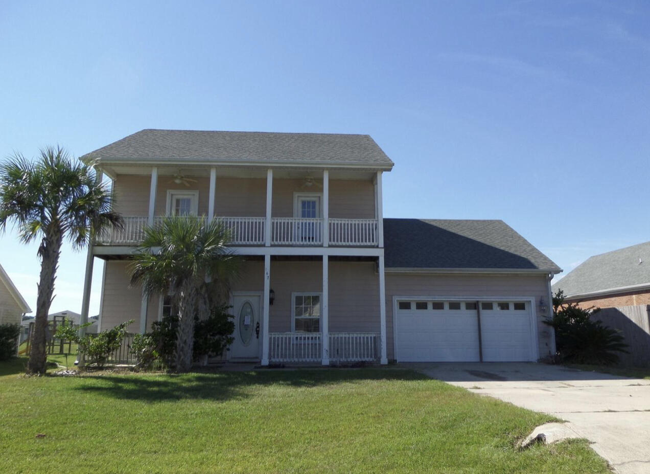 Great 2 story 4 bedroom 3 bath home in Brandon Oaks just North of the Hwy 331 bridge. New paint and flooring. The first floor offers a large living room with electric fireplace, kitchen with granite counters and nice quality cabinets, tiled dining area, bedroom, office and full bath. The 2nd floor has a large master bedroom with vaulted ceilings, balcony and spacious master bath, 2 additional bedrooms and full bath. There is also a large 2 car garage and huge back yard. One of the best things about this home is the location. It is just minutes from the beach, restaurants, schools, shopping, hospital, & more.