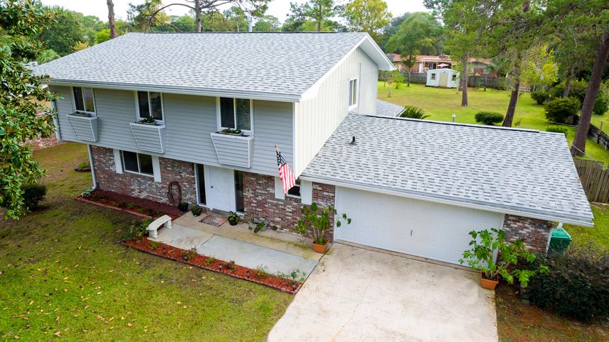 Major RENOVATIONS! Need space? Have a boat? You can park it in this HUGE backyard! This is a great family home in a great school district! Don't miss this 4bed/2.5 bath home in Poquito Bayou!. It boasts of a newly updated kitchen with granite, and stainless steel appliances, including a GAS cooktop, & breakfast nook. New bathroom vanities, fresh paint and flooring. It showcases a formal living room, dining room plus a great den or man cave addition with a brick fireplace and French doors leading to the large deck. The large Master has a walk-in closet. Living/entertaining areas are completely separated downstairs.Fresh exterior paint, and newer double-paned windows! A new roof in 2013. The half acre-plus lot with a large 12' X 20' Storage shed has a large fenced backyard & d