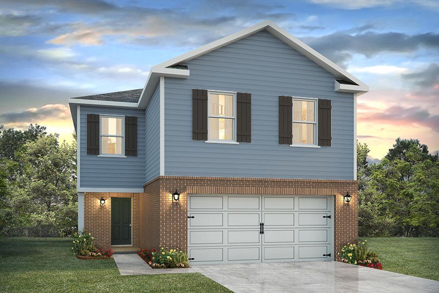 The Aisle is a great floorplan. The first floor features an open living and kitchen concept which is great for any type of family! The kitchen is open to the living room with a large kitchen island. The second floor hosts the large owners suite with a connected bathroom with a large 5' shower. There are an additional three bedrooms with the laundry upstairs which is great for convenience. Fabulous amenities in this beautiful open floor plan. Call today!