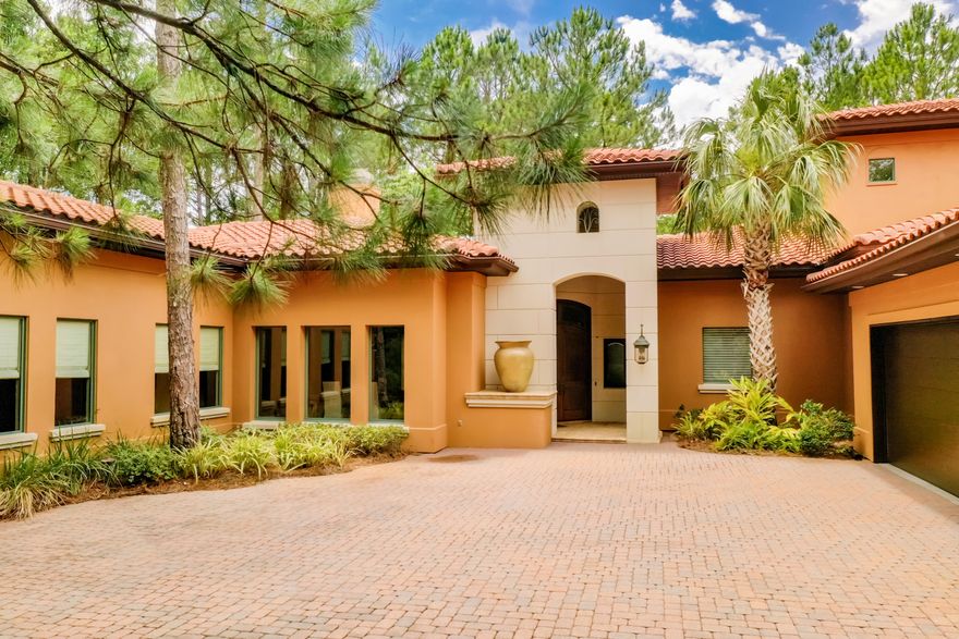 This beautiful, ''one of a kind'' golf course home sits on the 2nd fairway of Burnt Pine and enjoys 4 bedrooms and 4.5 baths in the main home plus private quarters with an additional 1 bedroom and 1 bath. Offered fully furnished including (2) six-seater golf carts, (4) Yolo bicycles, and (2) Yolo Boards. The single level main home features heart pine and Travertine flooring throughout the living areas and contemporary carpeting in the bedrooms, trayed ceilings with recessed lighting, and built-in cabinetry throughout. The kitchen is a cook's delight with separate cooking island, Dacor double convection range, built-in wine cooler, separate built-in ice maker and breakfast island looking across into a informal living area.