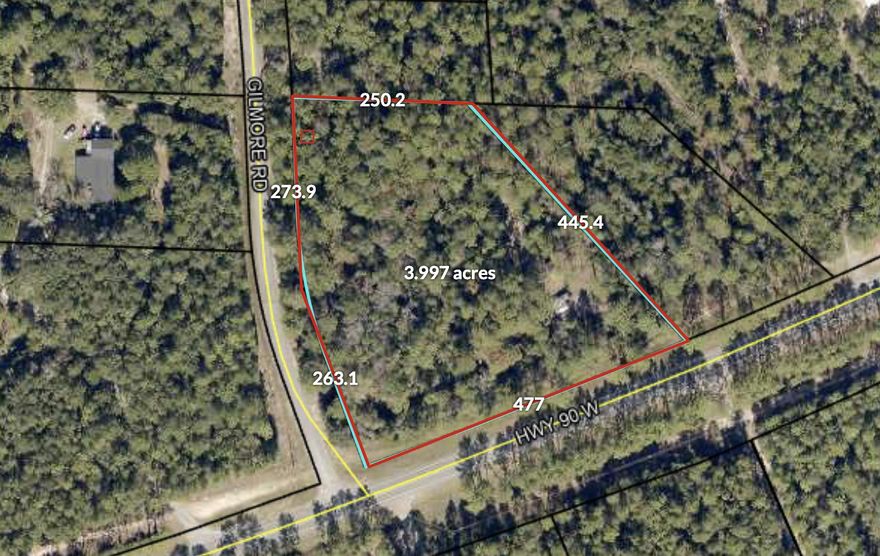 Your future homesite country getaway located just outside of Crestview is waiting for you to build your building plans.  Providing easy commute to the local bases, beaches, and shopping centers this beautiful 3.97 +/- acre parcel is the ideal spot to build your dream home.  Property can be accessed from hwy 90 as well as Gilmore Rd. Power and water does run down the road. There are some potential wetlands but plenty of land to build your dream home.