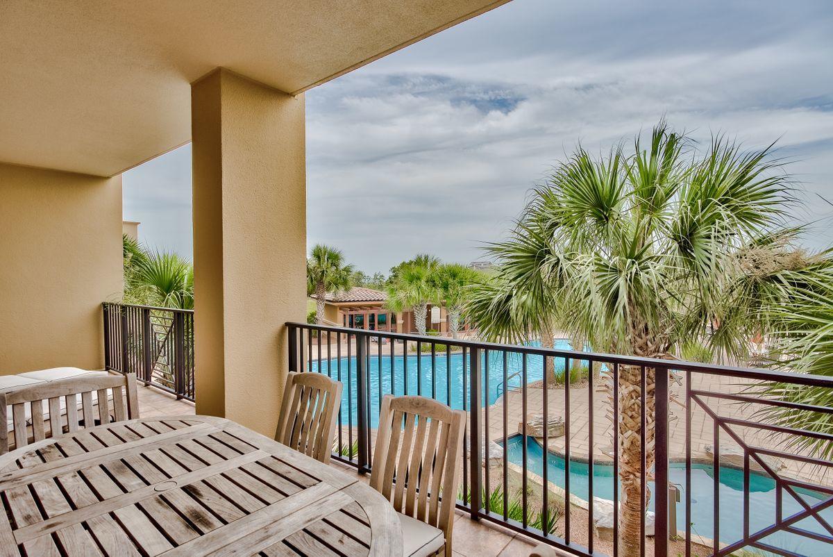 This stunning Mediterranean style development is nestled on 23 pristine acres with 650 feet of Gulf frontage! Only 82 luxury residences make this a magnificent coastal Sanctuary like no other.Three community pools, covered parking, fitness center and gated entry all located on the South side of Highway 30A between Blue Mountain Beach and Grayton Beach and a short bike ride away to local shops and restaurants. Every residential unit offers 10' ceilings, wide crown molding & 7'' baseboards, 8' doors, gas fireplace, wet bar, tiled balconies, travertine tile in dining, living, baths & laundry. This lush private setting is complemented by diverse amenities including underground parking, 4X10 storage cages, gas fire pits and poolside grills, movie theater, video game area, owners lounge,