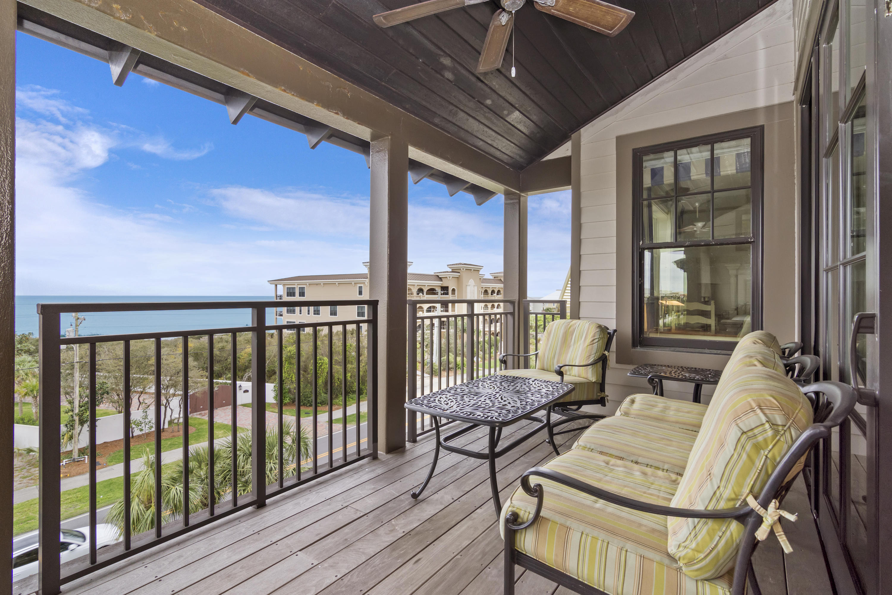 3 BED 3 BATH, PENTHOUSE LEVEL & 4TH FLOOR in the luxurious Waterhouse Condominiums located in highly desirable Seacrest Beach along Scenic Hwy 30A! Upon entering this beach retreat, one is greeted with expansive wall to wall gulf views and a design made to incorporate seamless transition and flow from inside to the expansive balcony! The views and natural light wrap the living area, kitchen and master bedroom. With fresh paint and upscale decor, the love and care given to this home is evident throughout. The open kitchen is equipped with everything you need, including Viking and Bosch appliances, plenty of cabinetry, and an abundance of counter space. Sure to please those who desire to entertain guests and family! Looking to rent, rental projections are up to $74k annually!