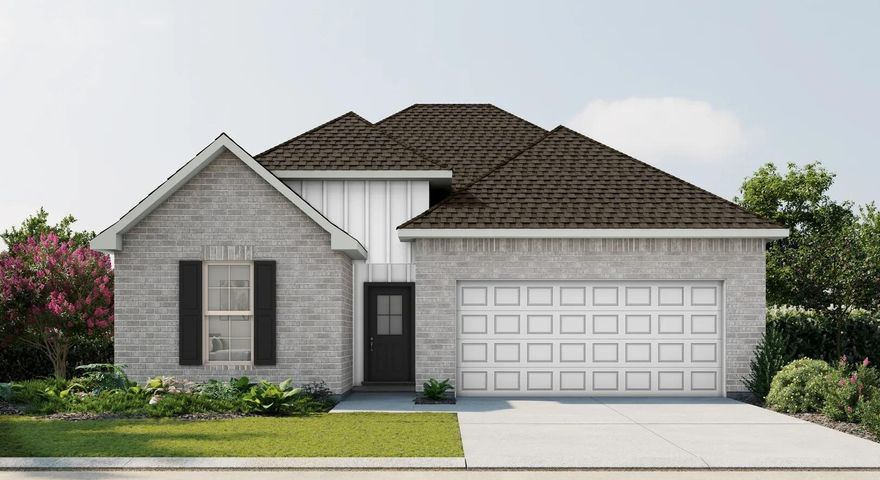 Awesome builder rate plus FREE refrigerator. Restrictions apply.The CEDAR IV G in Natureview community offers a 4BR, 3BA, open design. Upgrades added (list attached). Special Features: double vanity, garden tub, separate custom tiled shower, and walk-in closet in master bath, double vanity in 2nd bath, ensuite bath in bed 2, kitchen island, walk-in pantry, boot bench in mudroom, covered patio, LED lighting, crown molding, ceiling fans in living and master, framed mirrors in all baths, smart connect WIFI thermostat, smoke and carbon monoxide detectors, landscaping, architectural 30-year shingles, flood lights, and more! Energy Efficient Features: water heater, electric kitchen appliance package, vinyl low E windows, and more! Energy Star Partner.