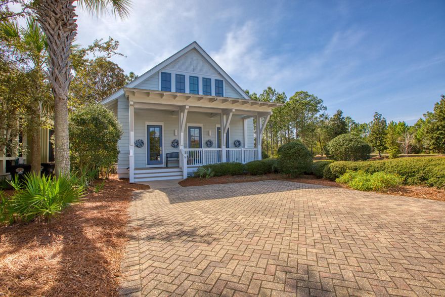 This home is in the amazing Cypress Dunes subdivision, located on the West end of 30A (south side). This 2800+ square foot fully furnished home features 3 spacious bedrooms plus a large bunk room, 3.5 baths, and a reading nook. There are 2 porches (one screened in). The large private screened in porch in the back overlooks the Cypress pond where you can enjoy deer, birds and nature. You will have to see the home to appreciate all of its windows. This home is conveniently located across the street from the tennis courts. Cypress Dunes is a gated community that borders Topsail Hill State Park and Preserve. The community has 2 pools with one being a large infinity edge pool which overlooks the Gulf of Mexico.