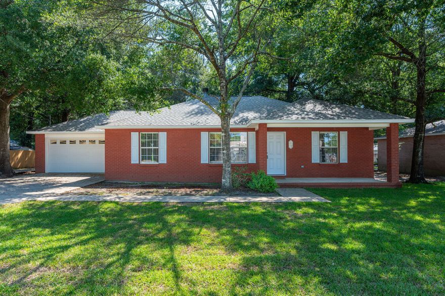 Back on market due to buyer fault, not seller. Great brick home located near schools and shopping in Crestview. Newly painted! Tile and LVP flooring throughout. Seller recently replaced roof (7/2022) and just installed new granite throughout in kitchens and baths (8/2023). New water heater 11/2023). With full price offer seller will install new HVAC system, it is currently working just older. Large yard. No HOA.