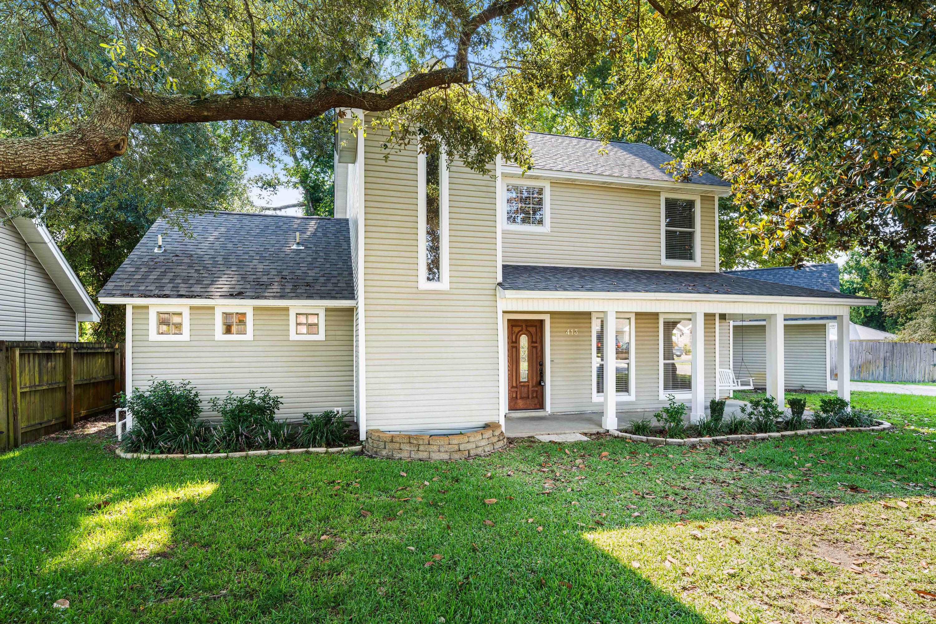 Fully renovated in 2022, this inviting Southern style two story home blends modern comfort with timeless charm. Every major system including the roof, HVAC, and water heater were thoughtfully replaced in 2022, offering peace of mind and efficiency for years to come.Situated on a spacious cul-de-sac lot with no HOA, the property provides both privacy and freedom. A welcoming front porch with a classic swing sets the tone, while the detached garage and gated area behind the fence offer secure parking for a boat or RV. Fresh sod will be installed in the backyard, creating a lush green space to enjoy year round.Inside, the home's layout was designed with both comfort and convenience in mind. The first floor primary suite creates an ideal retreat, while the balance of space - cont. ensures room for everyday living and entertaining.