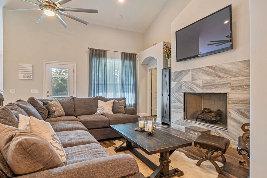 NEW CUSTOM CONSTRUCTION WITH WATERFRONT COMMUNITY DOCK & WHITE SANDY BEACH!
This high-demand gated community features lovely Mediterranean style, high-quality homes. This home provides 3 full bedrooms with a BONUS loft office area overlooking the stunning crispy white kitchen. The high end upgrades are throughout the home, and the covered lanai has an added screened area for relaxation.
The flooring is seamless throughout the home, and the tall ceilings were the perfect touch for the grand entrance. The formal dining area makes a great entertaining space for a pool table and so much more. You will notice the curb appeal as soon as you pull up to the home, and the savvy decorated touches carry throughout each room. This home is a must see! Small HOA for 60 per month.