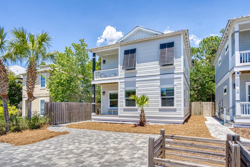 Incredible opportunity to own a beach house South of 30A! Located in the heart of the coveted Blue Mountain Beach area of 30A, 20 Snapper is a quaint residence a short distance from nearby beach accesses, a fenced back yard with zen like feel and a paver patio, newly painted exterior, 4 bedrooms, 3 baths. A plethora of upgrades, this home comes furnished with a few exceptions. Built in 2019 and never rented, this home has been lightly used as a second home under one owner. Features include Shiplap walls, Luxurious Bathrooms, LVP flooring, Impact windows, 3 point locking exterior doors, 2 AC units, Tankless Water Heater, motorized remote control window shades (a $10k upgrade) and more! Gourmet Kitchen offers quartzite counter,stainless steel appliances,custom cabinets.