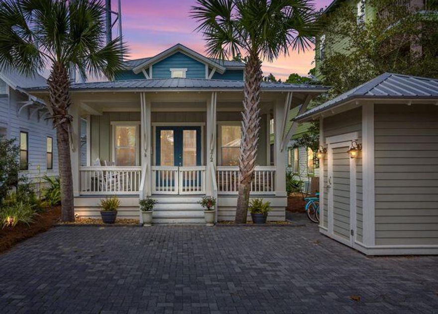 A private Seacrest Beach oasis awaits on Endless Summer Way. Both modern & comfortable, this spacious, soothing property is the perfect place to unwind. This coastal escape on 30A boasts over 600 square feet of covered outdoor living, dining, & grilling space. This section of the home is an exceptionally rare amenity in Seacrest. The property backs up to the Nature Trail so you're given privacy, peace & relaxation in this quiet part of the neighborhood. Completed in 2013, this home is equipped with the best finishes -- hand-scrapped hardwood floors, custom cabinetry & beautiful marble countertops throughout the entire home.
