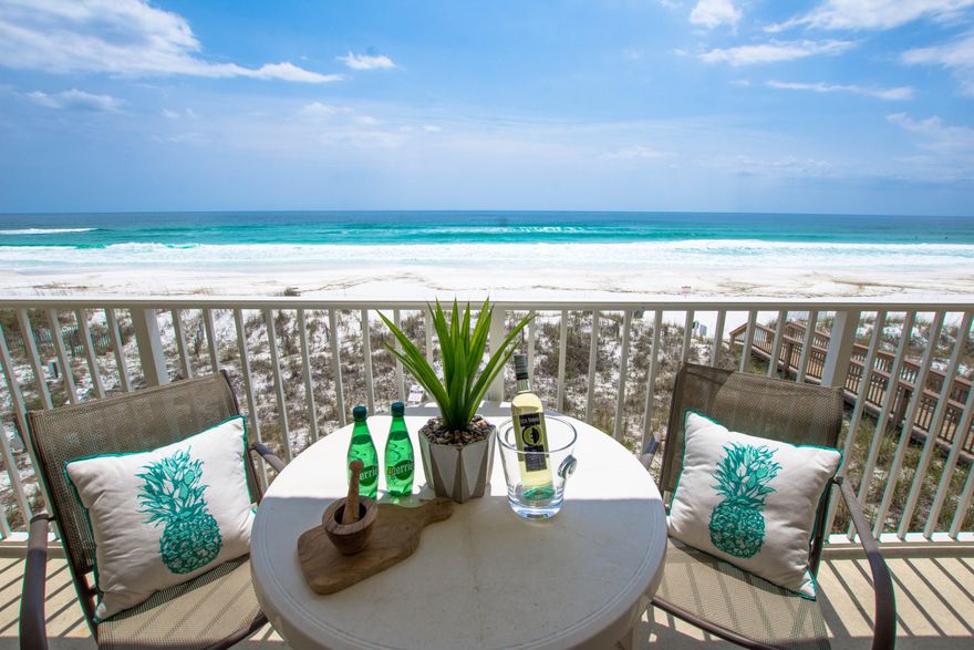 A warm Gulf breeze and a stunning Gulf view awaits you in your new condo in the Cabana Club - with over 1,000SF, this is one of the largest 1 bedrooms condos in the area! This condo offers wood-laminate flooring and tile throughout, a large and beautifully appointed master suite, renovated bathrooms including a spa-like walk in shower, a spacious fully stocked kitchen and a large balcony with incredible Gulf views. This condo is already on a seasoned rental program and conveys rental ready and equipped. Cabana Club is nestled along Scenic 98 in Crystal Beach and offers gated beach access, lush and tropical landscaping and a bbq grill area. Any owner on the Sea Oats rental program can use their pool.