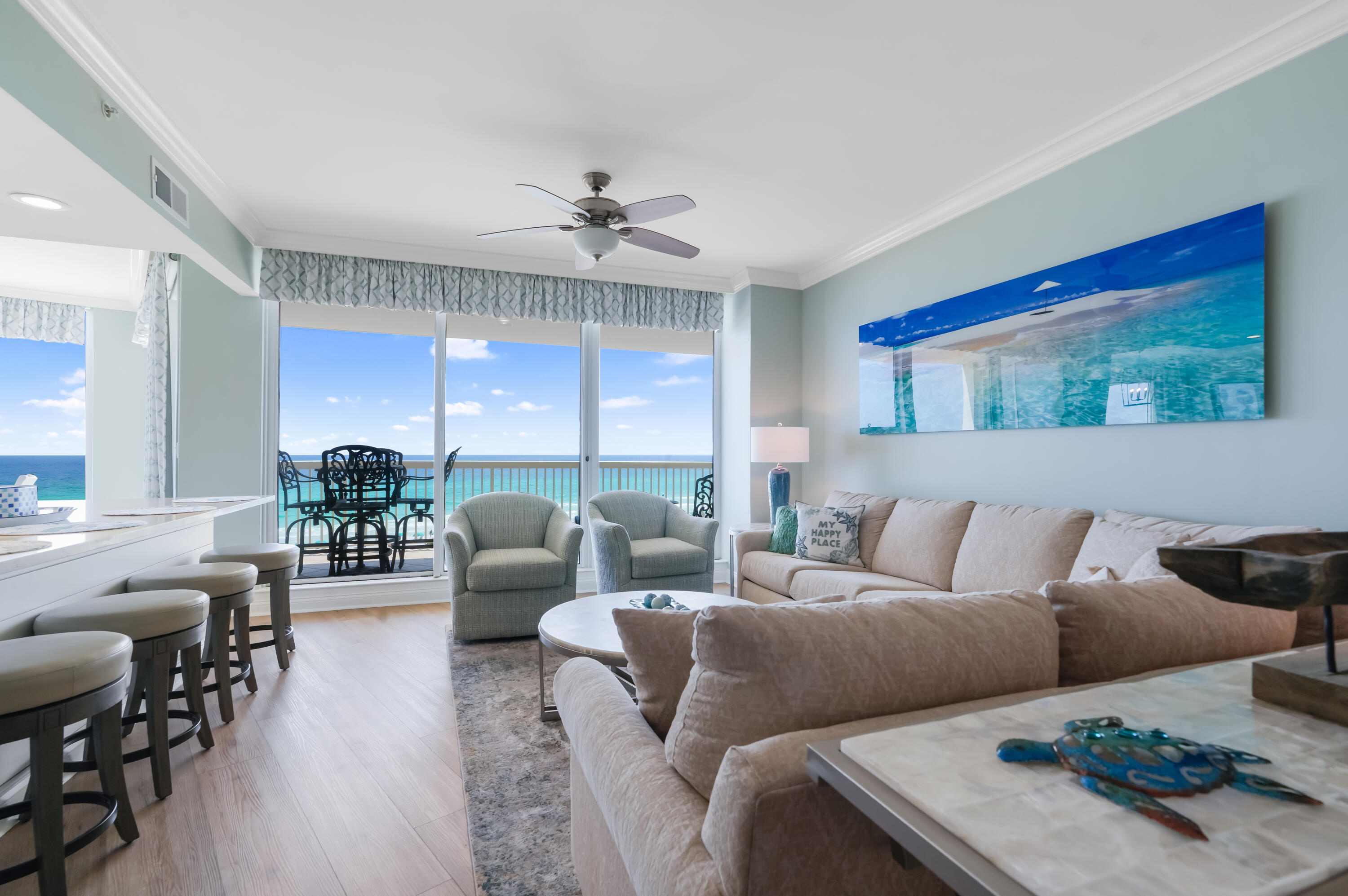 Experience luxury Gulf-front living in this completely renovated 3 bed, 3 bath condo in the exclusive, owner-only St. Thomas building at Silver Shells. Enjoy breathtaking views, a spacious open floor plan, stainless steel appliances, and high-end finishes throughout. A semi-private elevator opens directly into your unit, offering privacy and convenience. Don't miss this rare opportunity to own in one of Destin's most sought-after beachfront communities!