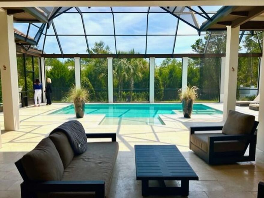 Exquisite Gregory Jazayeri designed ICF Insulated Concrete Form Home in Bellamar, the exclusive rental restricted neighborhood on 30A located directly across the street from the beach.