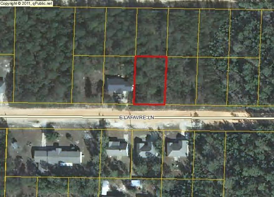 NICE LOT IN MOSSY HEAD -- Excellent price for this quarter-acre lot located just off Girl Scout Road in an area of nice homes. It's convenient to Crestview, DeFuniak Springs and the Eglin AF Base by jumping on 285 at the Mossy Head Exit of I-10. The lot is level and wooded, and there is water available at the street (tap fee is due from Mossy Head Water district). Electric is available, but a septic tank would be needed. You can build on this lot, or bring your mobile home. Lot is being sold AS IS. All dimensions and acreage to be verified by Buyer at Buyer expense. No survey.