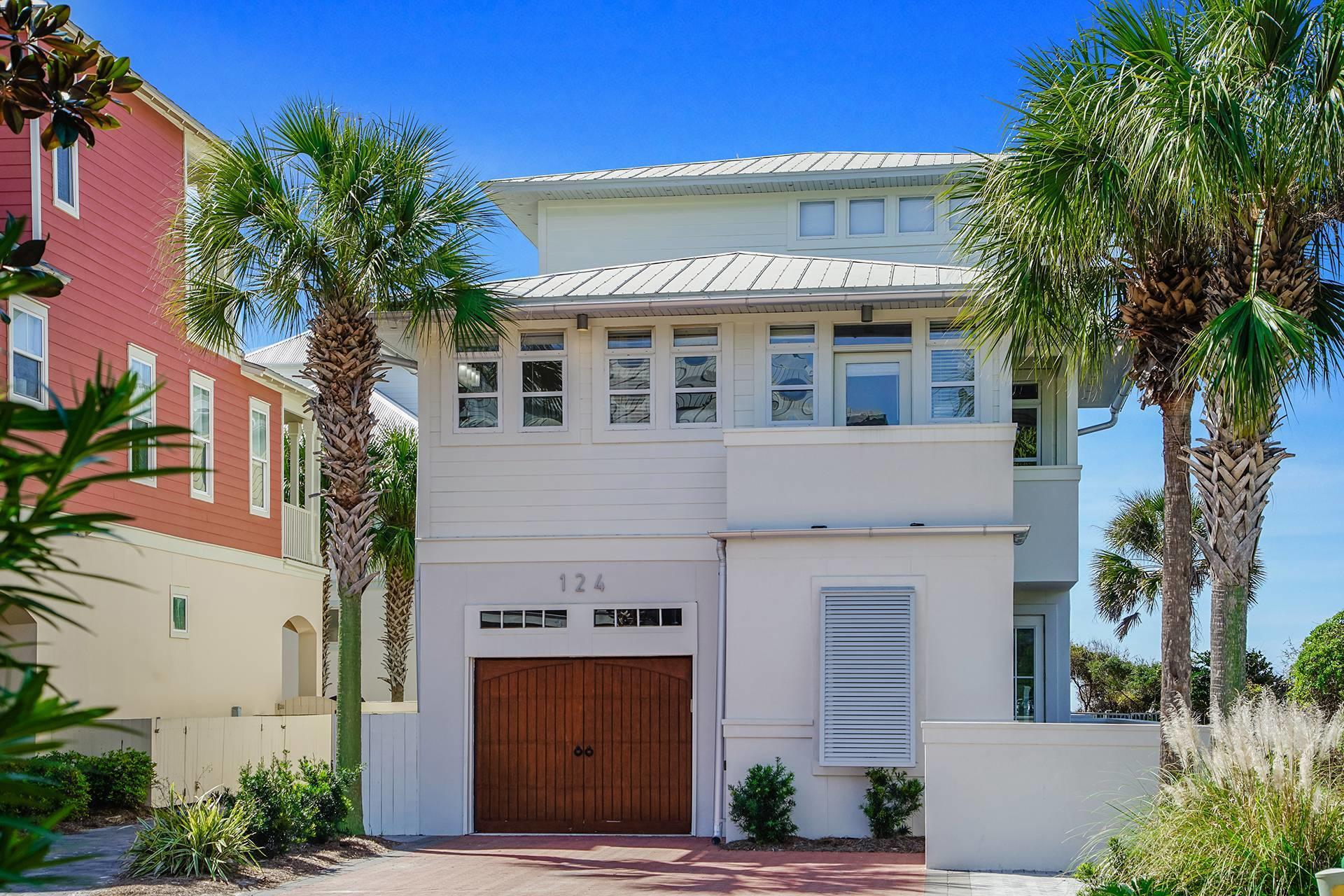 This home situated just one house off the beach has it all... gulf views, private deeded beach access, private pool, gated community, and a garage all right next door to Rosemary Beach....The private community of Water's Edge is truly a special place on the emerald waters and white sands of 30A. Featuring two master bedrooms with private balconies this home is a great option for a second home or investment property. The second floor living and kitchen area is perfect for the family with views of the gulf and the pool. The location is tough to beat as you are steps from the beach and right next door to the restaurants and entertainment of Rosemary Beach, ALYS Beach, and Seacrest Beach.