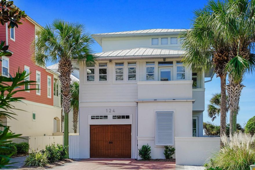 This home situated just one house off the beach has it all... gulf views, private deeded beach access, private pool, gated community, and a garage all right next door to Rosemary Beach....The private community of Water's Edge is truly a special place on the emerald waters and white sands of 30A. Featuring two master bedrooms with private balconies this home is a great option for a second home or investment property. The second floor living and kitchen area is perfect for the family with views of the gulf and the pool. The location is tough to beat as you are steps from the beach and right next door to the restaurants and entertainment of Rosemary Beach, ALYS Beach, and Seacrest Beach.