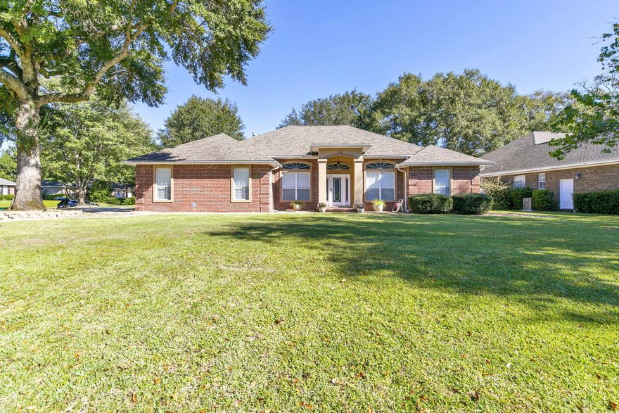 Move-In Ready 4BR/3BA in Sought-After Juniper Creek -- Immaculate and Loaded with Upgrades!Don't miss this beautifully maintained 4-bedroom, 3-bath brick home on a spacious, manicured lot in the desirable Juniper Creek subdivision. Thoughtfully designed and move-in ready, this property combines timeless style with modern comfort.Inside, you'll find elegant details throughout -- plantation shutters, solid-surface flooring in all common areas, crown and chair rail molding, and multiple tray ceilings that elevate each space. The foyer opens to a formal dining room perfect for gatherings, while the large living room flows seamlessly into a breakfast nook framed by bay windows. The kitchen impresses with stainless steel appliances (all convey), a breakfast bar, and a stunning glass tile backsplash.

The split floor plan offers excellent privacy. One side of the home features three bedrooms, including one with an ensuite bath, plus a hall bath with a tub/shower combo. The secondary master suite includes a Murphy bed (which conveys) and private access to the screened-in patio.

On the opposite side, the spacious primary suite is a true retreat  featuring tray ceilings, wood floors, direct patio access, and a luxurious ensuite with dual vanities, extended counters, a soaking garden tub, separate shower, and private linen and water closets.

The outdoor living spaces are equally impressive! A screened-in patio opens to an oversized open-air patio  ideal for entertaining or relaxing under the stars. Picture cozy fire pits, string lights, and summer evenings spent in total comfort.

Perfectly located on the coveted south side of Crestview, Juniper Creek offers quick access to Hwy 85, I-10, Eglin AFB, Duke Field, and the world-famous beaches of Destin and Fort Walton Beach. Homes this well cared for  in this location  don't stay on the market long. Schedule your private showing today before it's gone!