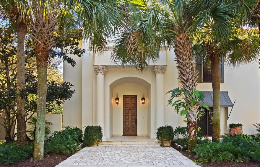Nestled along the prestigious Emerald Coast, this exceptional property offers an unparalleled blend of elegance, privacy and convenience. Located in a highly sought-after private, non-rental community with only 18 homesites, this home provides a serene, secure and exclusive lifestyle just steps away from the pristine white sands and emerald waters of the Gulf of Mexico.The main residence has been meticulously designed to combine coastal charm with modern functionality. With three spacious bedrooms and three and a half baths, this home provides ample space for family and friends while maintaining a sense of luxury and comfort. High ceilings, luxurious finishes and an abundance of light create an inviting and sophisticated atmosphere. Adjacent to the main residence is a fully equipped carriage house, offering a separate entrance for enhanced privacy with one bedroom, living area and kitchen. This versatile space is perfect for guest accommodations or multi-generational living.

The outdoor amenities are nothing short of extraordinary. A large pool is surrounded by lush, professional landscaping, creating  a tranquil oasis ideal for relaxation or entertaining. Curated garden pathways with strategically placed lighting enhance the space, offering a magical ambiance that transitions seamlessly from day to night.

Situated within Little Redfish Lane, this property offers not only a peaceful environment but PRIVATE BEACH ACCESS Whether paddle boarding, beachcombing or simply enjoying breathtaking sunset views, the Emerald Coast is your backyard.

This home represents a rare opportunity for discerning buyers. It's perfect as a primary residence, a second home, or a legacy property, with significant long-term investment potential in one of the most exclusive areas along the coast.
