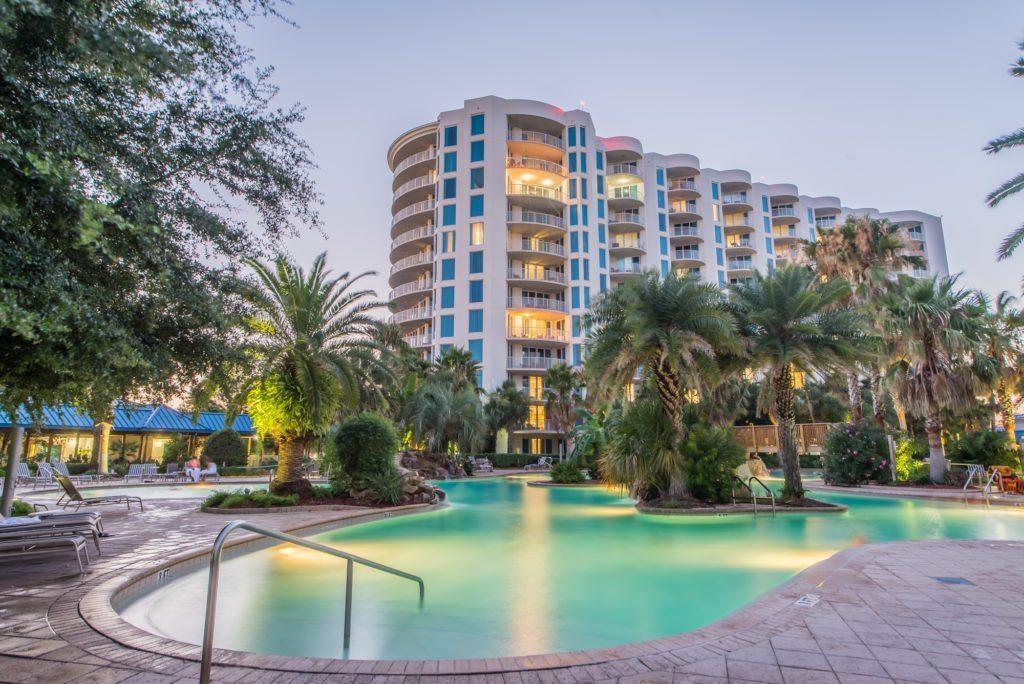 The Palms has a lot going for it, amenities include large Lagoon Pool, Tennis Courts, Basket Ball, work out facility, on-sit dining, unit is a Jr., nice views of gulf and city, everything stays ..