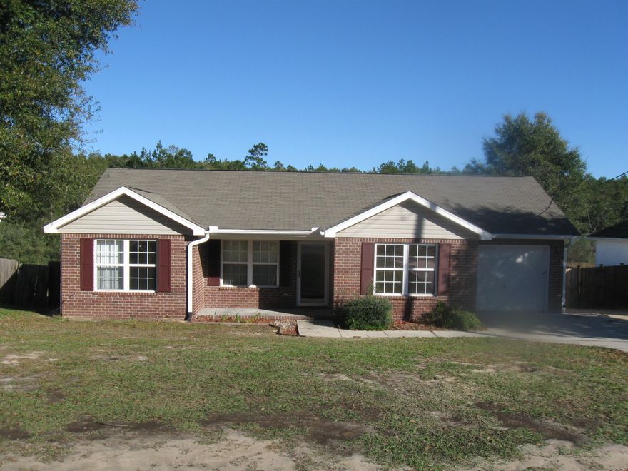 This is a really nice split design 3 bedroom 2 bath home. Master suite has lots of room and large walk in closet. The master bath having double vanity and lots of storage. The kitchen has lots of counter space, really nice cabinets, stove, dishwasher and built in microwave. Inside laundry room. Large Florida Room with tile flooring with doors going onto the deck and one to the screened tiled porch. Original owners had enclosed a portion of the garage making for a nice office or den. This could be used as a 4th bedroom for guest if needed. The carpets are almost new. Less than a year. Lamented wood flooring in the living room and den/office room. The outside comes with a nice size storage building and privacy fenced yard. Owners will provide a 1 year warranty at time of closing.