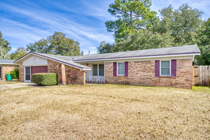 Location!! Prime Location in the heart of Niceville walking distance to schools and shopping. Only minutes to Eglin AFB, and about 20 minutes to Duke Field and 7th Special Forces. With over 1,500 heated/cooled square feet, this 4 bedroom 2 bathroom home has great bones and is ready for your special touch! Large fenced in backyard features a screened in porch and spacious yard building. Attached garage has build in shelving for additional tools. Wonderful rental investment property or primary residence. Located on a quiet cul-de-sac.