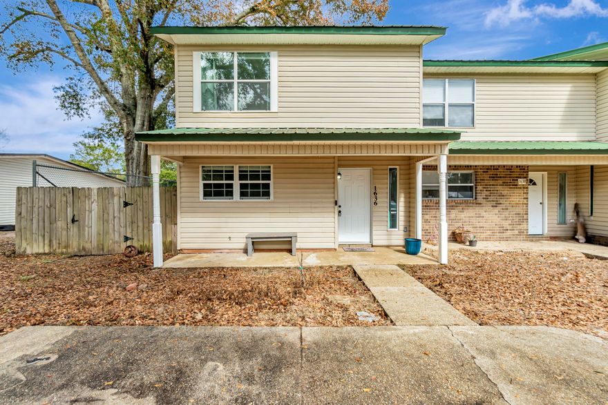 *This home offers an assumable loan with a very small gap--making it an even more affordable option for you to consider!* Welcome home to this beautifully renovated 3-bedroom, 1.5-bathroom townhome in the heart of Crestview! Thoughtfully updated from top to bottom, this home features a fresh, modern style with brand-new stainless steel appliances, sleek granite countertops, and crisp, new cabinetry in the kitchen. The entire home has been freshly painted and boasts durable, waterproof LVP flooring throughout. You'll enjoy the comfort of a brand-new AC system, a reliable metal roof, and a new hot water heater. The bathrooms have been fully updated with new vanities and commodes, making this home feel like new. The layout also offers a convenient washer and dryer room, along with an exterior storage room for all your extra gear.

Step outside to a spacious backyard, perfect for relaxing or entertaining. With no HOA, you'll have the freedom to enjoy your space the way you like it. Located just a short distance from Durrell Lee Park and only 1.5 miles from downtown Crestview, this home offers both tranquility and convenience.((This move-in-ready gem is priced to sell quickly, so don't waitschedule your showing today and make this your new home!

*Currently not considering subject-to/creative financing arrangements*