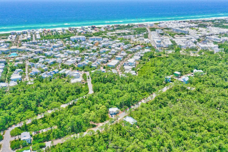 Nestled in the best kept secret on 30A is this spacious lot that backs to a preserve area and is one of the best values currently on 30A with deeded beach access and no build out time.  It is situated so that it could accommodate a pool or guest home. This quaint and beautiful Treetop community is a hidden jewel in the crown of Rosemary Beach and Alys Beach of only 79 home sites. Gated security from Hwy 98 and Seacrest Beach, deeded beach access and community pool with tram service available at purchase, are all part of the lifestyle. Quiet streets lend themselves to getting around on foot or bicycle at a gentle pace to the connecting neighborhoods or pop over to nearby 30Avenue where you can experience