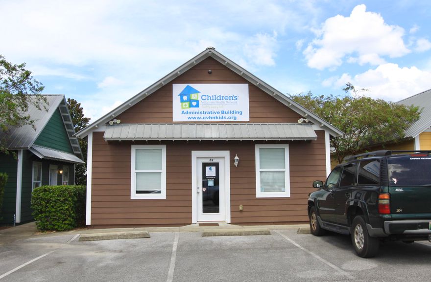 1200sf office in Santa Rosa Beach. The building is comprised of 3 offices, reception area, conference room, kitchenette and restroom.