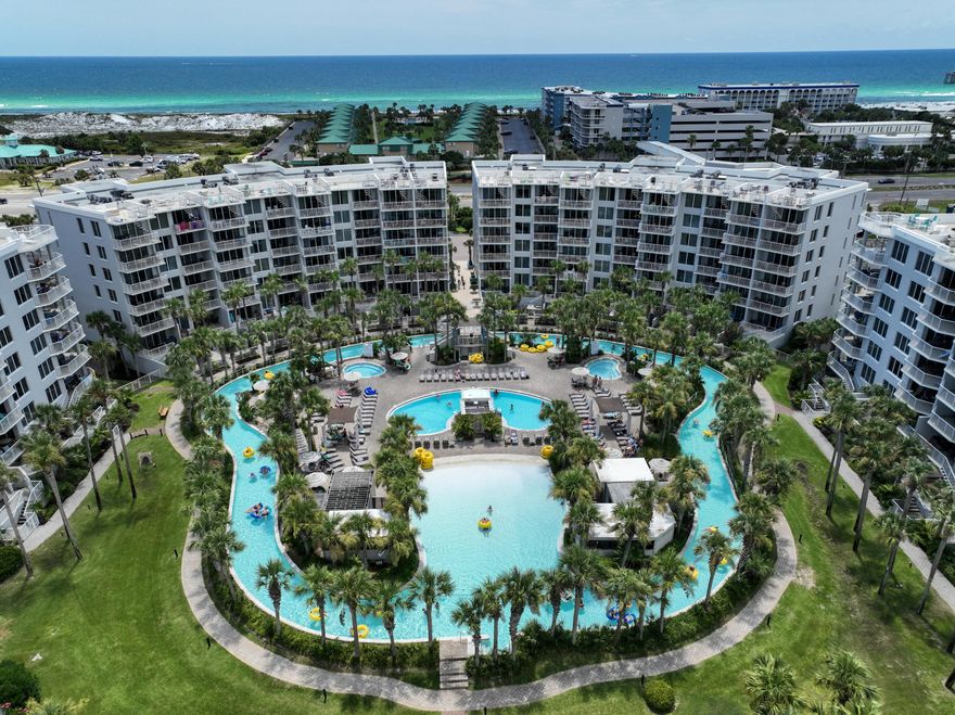 Experience the best of Okaloosa Island at Destin West Unit 402--your front-row seat to stunning water views and world-class amenities!Wake up to breathtaking sunrises over the Bay and watch dolphins from your expansive balcony. Inside, nearly every room captures sparkling Bay views, making every day feel like a vacation. This spacious 1,776 sq ft, 3-bedroom, 2-bath condo comfortably hosts up to 10 guests in a smart split-bedroom layout that maximizes privacy and togetherness.The master suite is a true retreat, featuring direct balcony access and a spa-inspired bath: jetted tub, glass shower, dual vanities, and a generous walk-in closet. A spacious laundry room is perfect for hanging beach towels--ideal for active coastal living. Sold fully furnished and turn-key, Unit 402 delivers real investment value with a solid rental history and a projected $61K gross rental income.

At Destin West Beach & Bay Resort, your family and guests will love the award-winning 700-ft lazy river, seven sparkling pools, three hot tubs, a modern fitness center, and an indoor Kids' Fun Zone. Step outside and you're just moments from local restaurants, shopping, mini-golf, the Gulfarium, a fishing pier, and legendary white-sand beaches.

Whether you're searching for a vacation oasis or a smart investment, Unit 402 at Destin West Beach & Bay Resort is ready to welcome you.

Ready for the extraordinary? Schedule your private tour today!