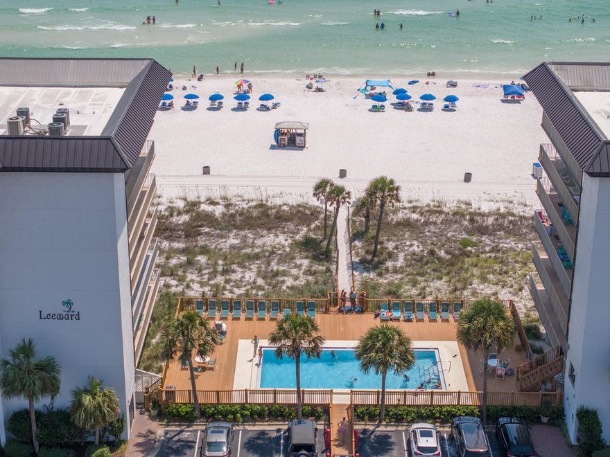 Private Beach + Gated Community! The bright lights of PCB has landed on this stunning 1 bedroom, 2 bath gulf-front condo that is located on the second floor of the Windward Building at the Edgewater Beach and Golf Resort in Panama City Beach. This recently renovated and beautifully decorated condo sleeps 4 with a king in the master bedroom and a sleeper sofa in the living room. It is also complete with a fully-equipped kitchen, a washer and dryer, and a private balcony to take in the stunning sights of the Gulf Coast. Windward 203 is perfect for your Gulf Coast beach Dreams! Enjoy the 1/2 mile of private beach, Polynesian-style lagoon pool, eleven total pools, six reflecting ponds, tennis courts, four hot tubs, shuffleboard, restaurants, a 9-hole executive golf course, + more!