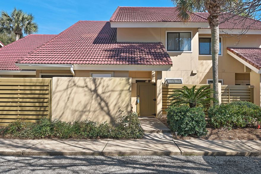 Lowest Priced Beachwalk Villa - just waiting for the right owner to turn into a showplace. Desirable Beachside location inside the gates of Sandestin Golf and Beach Resort. Beautiful lake views from the comfort of your living room, master bedroom and private back patio. This home is rental capable and the Sandestin vacation rentals is offering a rebate program to assist with the cost of updating. As an added bonus and to introduce the new owners to the Sandestin lifestyle, the listing brokerage and seller(s) are offering an incentive package to the buyer(s) of this property: Golf for four on one of our three championship courses, a pass for four to Sandestin's exclusive Beach Club, and an introductory membership to the Burnt Pine Golf Club. Don't miss this one!!!