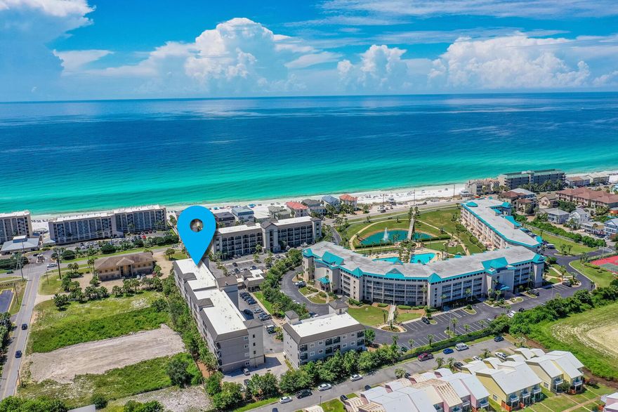 Ever dreamed of having the beach practically in your front yard? Welcome to your new favorite place--Unit A202 at Alerio, perfectly positioned just across the street from the stunning emerald waters and sugar-white sands of Miramar Beach. Say goodbye to lugging beach gear for miles; private beach access means sand between your toes is mere steps away (seriously, your flip-flops will thank you). Inside this chic second-floor condo, you'll find 3 spacious bedrooms, 2 full baths, and inviting 10-foot ceilings that amplify the airy coastal vibe. Beautiful hardwood floors run throughout, leading you to oversized walk-in closets--big enough for all the swimsuits, sunglasses, and ridiculous Hawaiian shirts you can handle. Whether you're cooking up fresh seafood or just reheating pizza, the fully stocked kitchen has you covered, boasting sleek granite countertops, shiny stainless-steel appliances, and cabinets for days. Your ideal beachside retreat with all the comforts of homeand none of the hassleis right here waiting for you.