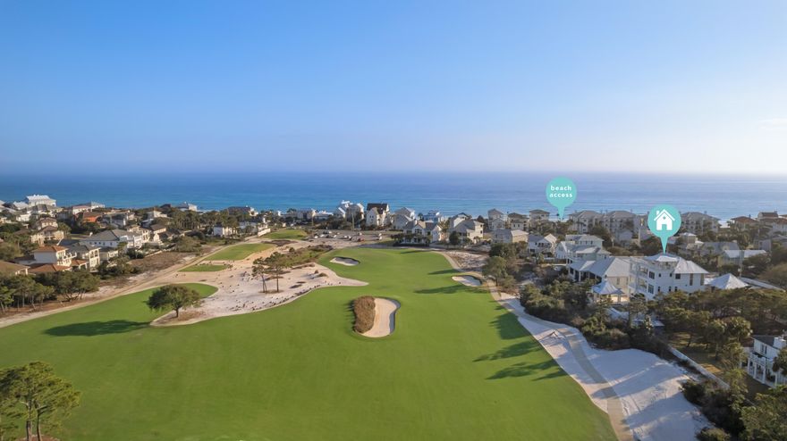 Absolutely stunning Gulf and Golf Course views from his soon to be completed Luxury Beach Residence in Dune Allen Beach! This 6 bedroom, 9 bath Legacy Home was thoughtfully designed and crafted to work well as either a Full Time Residence or a 2nd Home/Vacation Rental. Features are numerous and include a 4th Floor Observation Tower with Panoramic Views, a Carriage Home, multiple Living Spaces, a Gourmet Kitchen & Dining Area, Game Room, Bunk Room & generously sized porches on all floors. All 6 bedrooms are spacious and have custom En Suite baths. The expansive & private backyard exudes the hallmarks of a charmed life, featuring a Private Pool & Hot Tub, a Cabana Porch with Pool Bath, Summer Kitchen and views overlooking a Natural Buffer and Santa Rosa Golf Club. Interior finishes are refined and transitional by design, embracing a simple and clean color pallet that is enhanced by the warm tones of natural wood accents throughout the home. Finishes include Hardwood & Tile Floors, Custom Milled & Crafted Cabinetry, Quartz & Marble Countertops, Cypress & Pecky Cypress Accent Walls & Ceilings and so much more! The Gourmet Kitchen features Thermador Professional Grade appliances and is sure to please even the most discriminate home Chefs. The adjacent Dining Room is bathed in Natural Light and is spacious enough for Large Family Gatherings. This amazing Beach Home truly has something for everyone in the family. Public Beach Access is nearby, just a few lots south of the home at Scenic 30a. Interior photos of the home will be coming soon. In the meantime, Schedule a Private Showing today and come see this amazing home in person! 