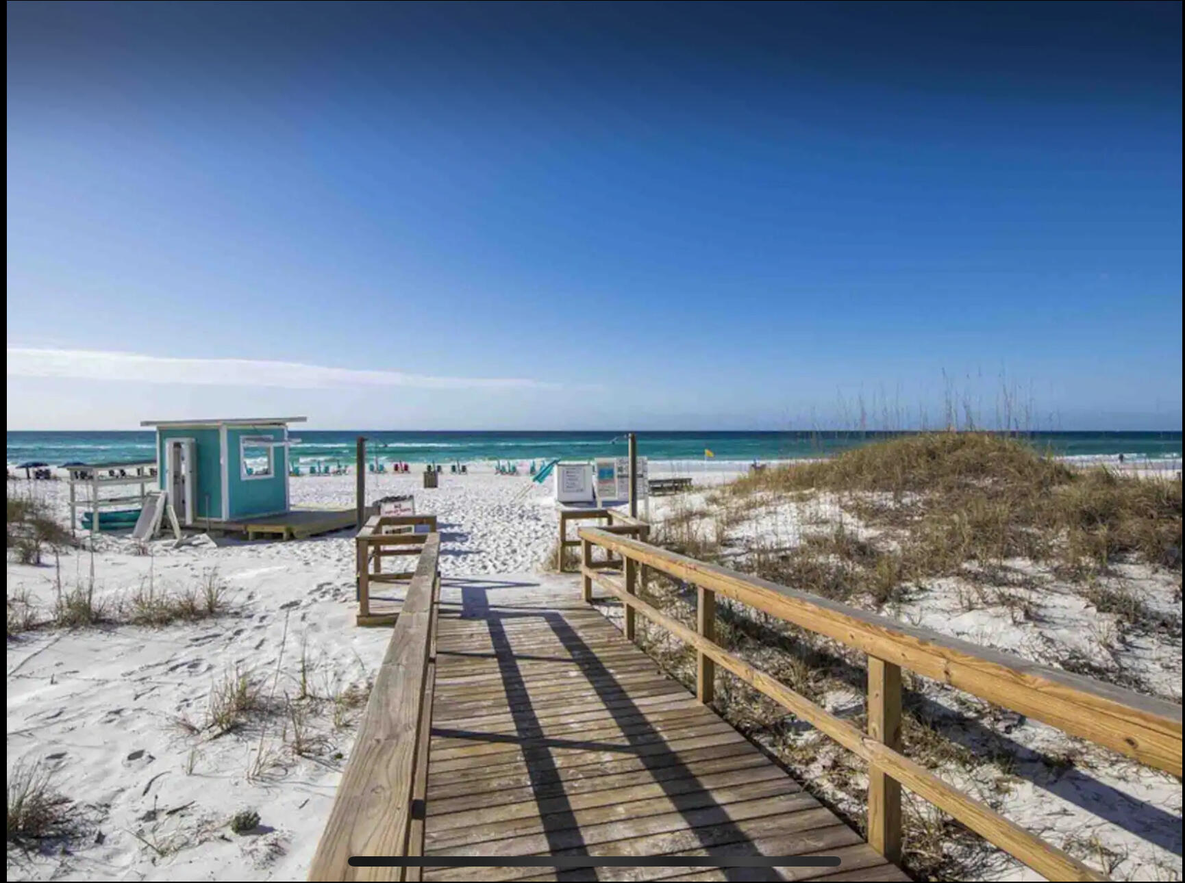 **MUST SEE*** Silver Dunes is a central beachside resort offering peace and proximity to Destin's famed beaches. Unit 100-A stands out as a ground-floor end unit with updates that include 2022 STAINLESS appliances, updated furniture, GRANITE and white SHAKER cabinets. There is also an private beach closet near the beach to store beach items. This investment opportunity has $38k in booking year-to-date and projections close to $50k. The resort features a range of amenities including a heated POOL, basketball and tennis courts, arcade, fitness room, and more. Private beach service provides chairs, umbrellas, water sports, and refreshments directly on the sand. Silver Dunes' seven-acre private beachfront ensures ample space for relaxation and recreation, drawing guests back year after year.
