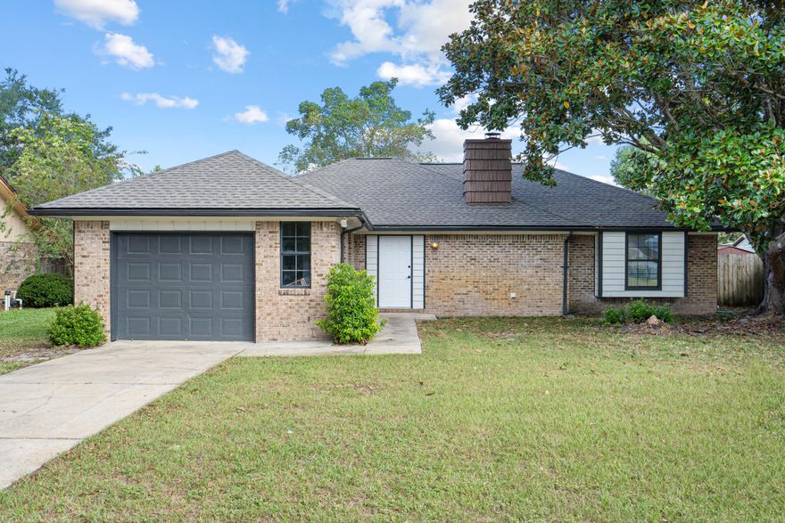 This beautifully updated 3-bedroom, 2-bathroom home is move-in ready and offers a perfect combination of comfort, style, and functionality. The interior features brand-new finishes and fresh paint throughout, creating a bright and inviting atmosphere. A new roof provides added peace of mind and long-term value for the new homeowner.The open-concept layout allows for easy flow between the living areas, making it ideal for both everyday living and entertaining. Situated in the desirable Chateau Pres de la Mer neighborhood, this property is just minutes from Hurlburt Field Air Force Base, shopping, dining, and local beaches.Additional highlights include a recent price improvement and a highly motivated seller, presenting an excellent opportunity for buyers seeking a well-maintained.