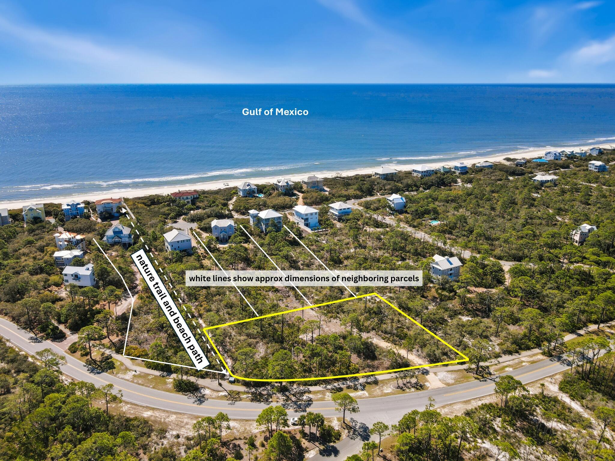2ND TIER LOT!! Build Your Island Dream Home in St. George Plantation. Nestled within the exclusive, gated community of St. George Plantation on beautiful St. George Island, this spacious 2nd tier 1.07-acre homesite offers the perfect combination of privacy, natural beauty & island living. Partially cleared and ready for your vision, the lot is ideally positioned next to one of the Plantation's beach access trails, providing quick and easy access to the Gulf of Mexico's pristine sands. Enjoy beautiful views of Nick's Hole & the Apalachicola National Estuarine Research Reserve (ANERR), a 40+ acre protected preserve directly across from the property, offering a serene backdrop and ensuring lasting tranquility. Nick's Hole also features a kayak/canoe launch, hiking trails & wildlife viewing. With generous space between side and rear neighbors, you'll appreciate the sense of seclusion while still being part of this well-appointed coastal community. St. George Plantation offers world-class amenities including gated security, multiple beach boardwalks, community pools, tennis courts, walking and bike trails, and a private airport. Whether you're planning a vacation retreat or a forever home or want to build a home to use as a short-term vacation rental, this lot provides a rare opportunity to create your own piece of paradise in one of Florida's most coveted coastal enclaves. The moment you enter the Plantation, you know it is a special place. There is a certain peace you feel in this thoughtfully designed community - from the native plants that were preserved to the miles of bike/walking trails to the many beach trails to the Ibis rookery to the marshes & preserves. In St. George Plantation, there is a true connection with nature...a place where time stands still, a place where memories are made and generations come together to experience the natural beauty of Old Florida.