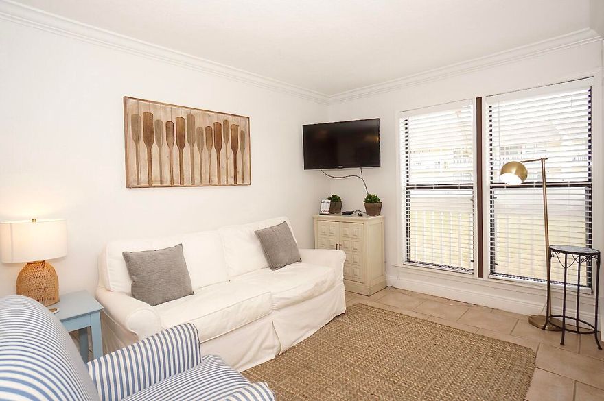 Beautiful Coastal decorated Studio uniquely remodeled into 1 Bedroom unit not far from 1 of 5 Community Pools & across the street from the Beach. Rental Ready Condo in renowned low density Sandpiper Cove Community in center of Destin offers amenities to serve everyone: 1100 ft deeded Private Community Beach, seasonal chair/umbrella rentals, Rick's Sand Trap Beach Bar & Grill, 3 Hot Tubs, 5 Swimming Pools (2 heated), 6 Tennis Courts, Canal Boat Docking by Reservation, Marina long term Docking by availability, Bocce Ball, Shuffle Board, 9 Hole Par 3 Pitch & Putt Golf Course & Louisiana Lagniappe fine dining Restaurant. Convenient to the Destin Harbor & many restaurants, grocery stores, spas, shops & Capriccio Cafe. Only 2 Authorized Animals for any Owner/Guests. Great Investment Opportunity.