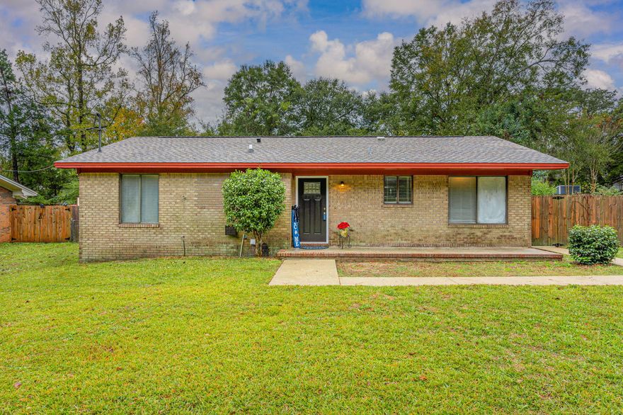 This adorable home has been tastefully updated to include tile flooring in the kitchen & bath and laminate flooring throughout the remainder of the home.  The kitchen features stainless steel appliances including a French door refrigerator, a stainless steel single bowl sink with a single handle pull-down faucet, new kitchen cabinets & countertops.  The bathroom  showcases a new vanity cabinet with marble countertop,  new toilet and tub with tile surround.  All new light fixtures. 2018 roof & HVAC system and 2019 water heater.  This one checks all the boxes!