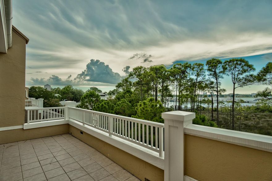 RARE BAY FACING LE JARDIN 3 BEDROOM CONDO LOCATED IN THE HEART OF THE VILLAGE OF BAYTOWNE WHARF AT SANDESTIN GOLF AND BEACH RESORT. LE JARDIN IS A UNIQUE PRIVATELY GATED NEIGHBORHOOD WITH COURTYARDS AND FOUNTAINS OVERLOOKING THE MARINA AND BAY. Very New Orleans French Quarter feel. This 3 Story End Unit features Stainless Steel appliances, Sub Zero Refrigerator, Marble Countertops, Jetted Soaker Tub, 12 Ft. Ceilings, 2 way Fireplace in the Master Bedroom, Balcony on Each Level, and a Nice Covered Front Porch. Beautiful Travertine tile flows throughout the Main Floor, Hardwood Floors on the Stairs, and Carpeted Bedrooms. This Luxury Condo is Offered Furnished and Ready to Enjoy. Le Jardin is conveniently located near Shops, Restaurants, and a host of Events and Night Life.