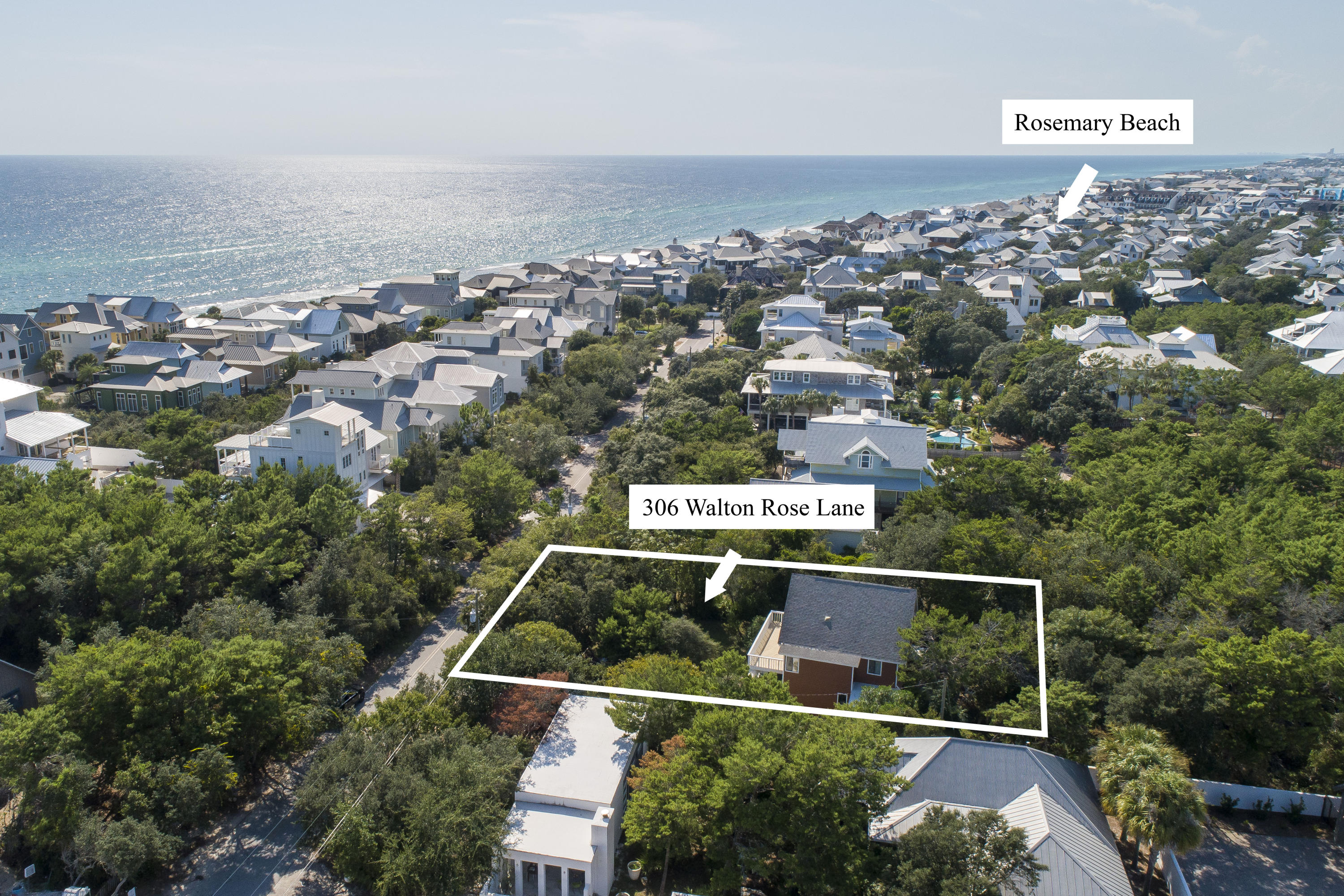 Incredible opportunity to own this unique home that sits on one of the largest single-family lots available in the south of 30A, Inlet Beach area (80 feet x 165 feet = 13,600 Sq Ft ).This beautiful home and large lot are located just two short blocks to the world's most beautiful beaches and public beach access. The property is walking distance to all the restaurants and shops of Rosemary, Seacrest and 30 Avenue -Shades, Donut Hole, Cuvee 30 A and many more shops and restaurants. Camp Helen state park and Park Place Ave public park are also a short bicycle ride away.This Beautiful home sits on a large lot with beautiful trees that greet you as you pull into this serene setting. This 3-bedroom, 2-bathroom home is full of character and has several porches to enjoy the outdoors.